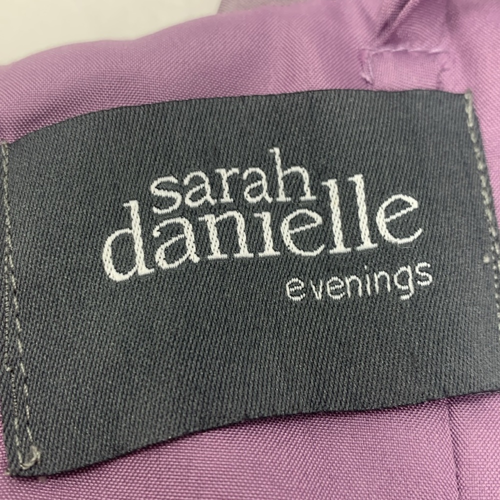 Sarah Danielle Evening dress lavender beaded sleeveless prom wedding cocktail 6 - Picture 4 of 6
